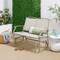 Best Choice Products 2-Person Outdoor Swing Glider, Steel Patio Loveseat, Bench Rocker w/ Armrests